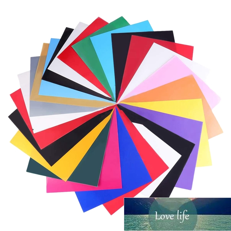 

PU Heat Transfer Vinyl 25 Pcs 16 Colors Textile Foil Transfer Paper for DIY T-Shirt Cricut Cameo Factory price expert design Quality Latest Style Original Status