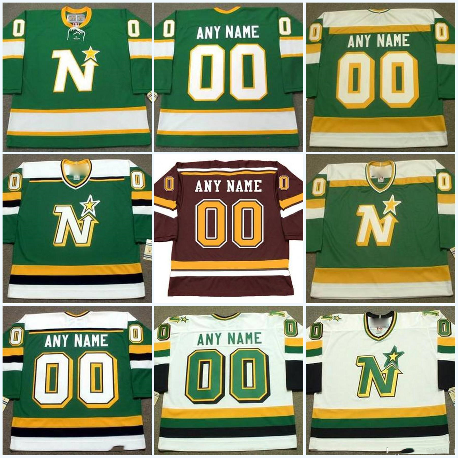 

Minnesota North Stars Jersey Customized with any name & number Vintage Hockey Jerseys Personalized Stiched, Custom 1980´s green 2