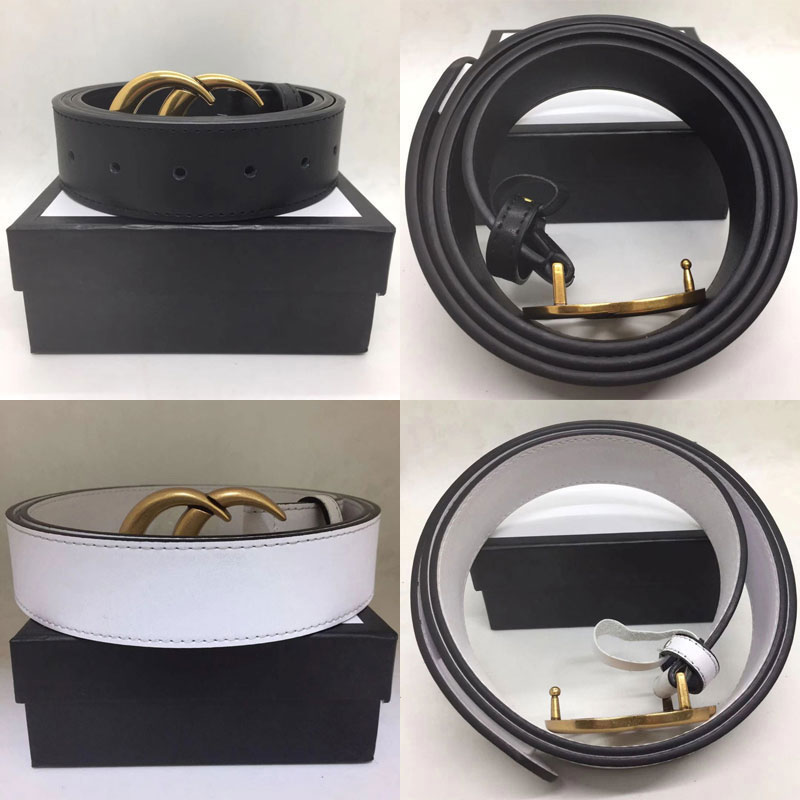 

Fashion Belts of Womens Belt men designers strap Genuine Leather Black White 7colors Women Man Classic Casual Big Bronze Buckle cinturones d