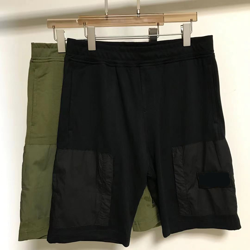 

Summer casual solid Men's Shorts European and American fashion brand Sports pants Holiday Beach Capris pure cotton Comfortable versatile, Black-p165