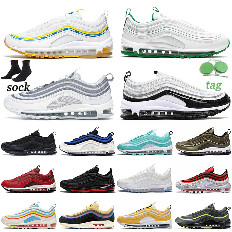 

Mschf Lil Nas x Satan Luke Inri Jesus 97 Running Shoes For Men Air Black All White Off Max Undefeated UNDFTD Sean Wotherspoon Airmaxs Womens, White;red