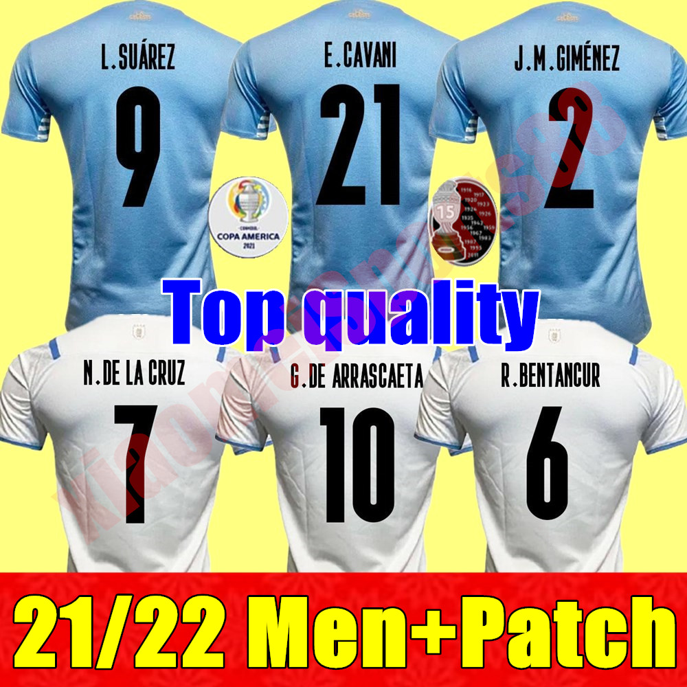 

21 22 Copa America Uruguay Soccer Jersey 2021 Home .suarez E.cavani Shirt D.GODIN Away National Team Football Uniforms, 21/22 away