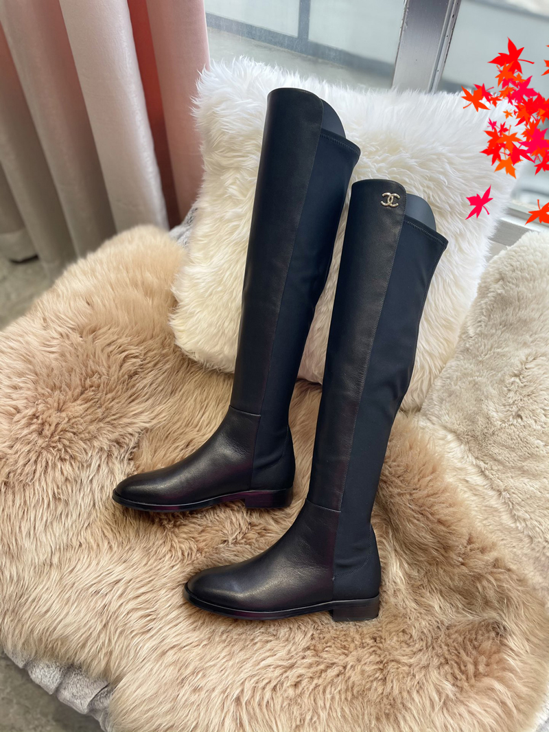 

2022 Top Quality Winter Women Dress Boots High Heels design Leather Boot knitted sock-like flats biker luxury designer shoes Tall Ankle Booties with logo and box -G062, Picture color