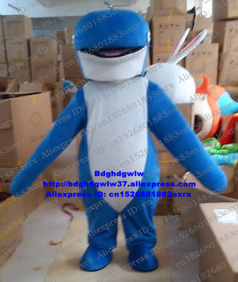 

Mascot Costumes Blue Whale Cetacean Mascot Costume Adult Cartoon Character Outfit Suit Artist Program Routine Press Briefing zx2906, Default color