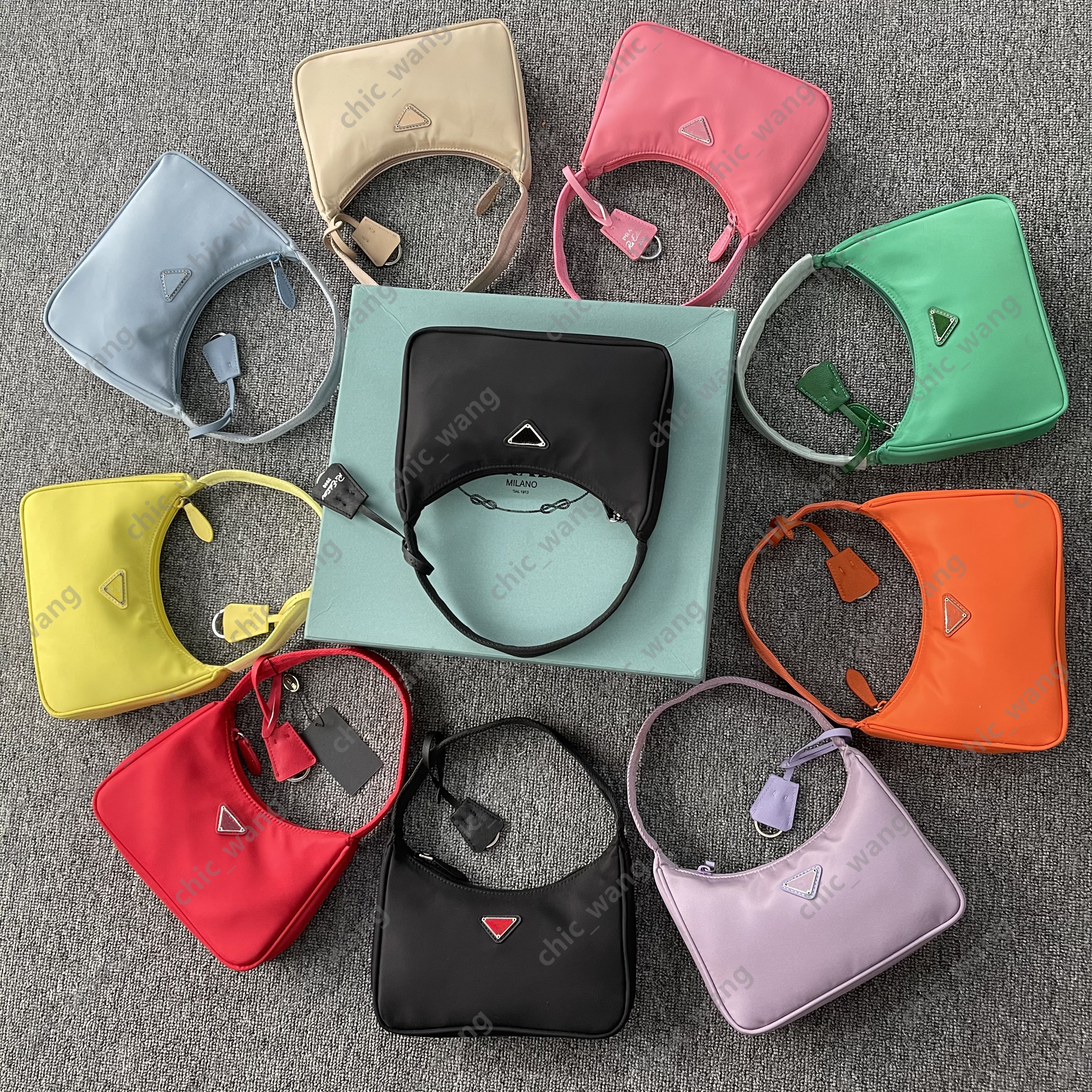 

2021 top quality bag luxury famous designer men's and women's re-version 2000 crossbody bags nylon fashion leather girl gift shoul