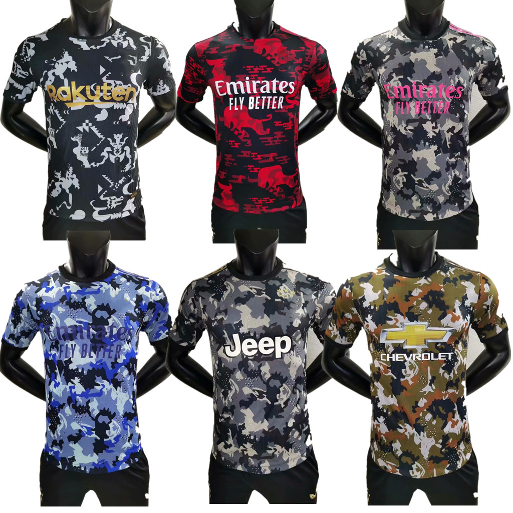 

21/22 European Cup club soccer Jersey Pre match training clothes for Real Madrid players version football t-shirt