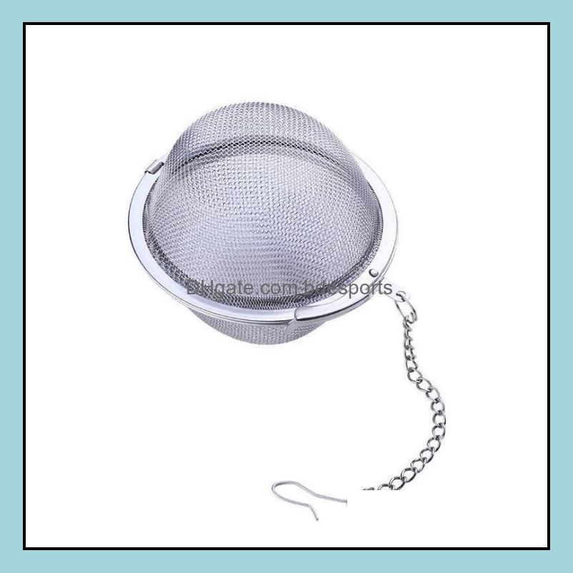 

Coffee Tools Drinkware Kitchen, Dining Bar Home & Gardenstainless Steel Pot Infuser Sphere Mesh Tea Filler Strainer Ball 5Cm Wholesale Lx133