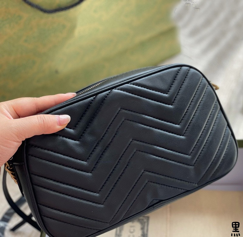 

2021 classic camera bag luxury designer ladies shoulder bag leather ladies handbag presbyopic wallet messenger backpack, Extra postage