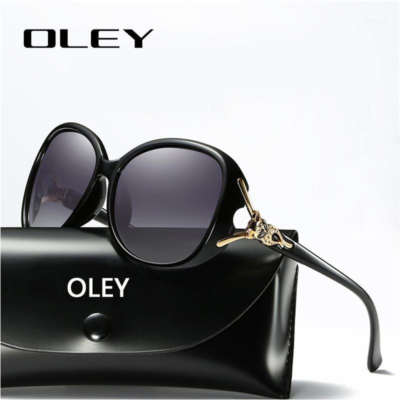 

Sunglasses OLEY Retro Women Polarized Big Frame Eyewear Diamond Femininos1