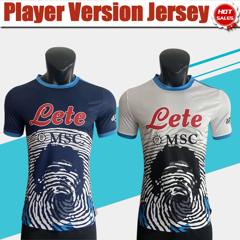 

Player Version #10 MARADONA Soccer Jersey Limited Edition 2021 2022 #24 INSIGNE #14 MERTENS #11 H.LOZANO Black White Soccer Shirt Men #9 OSIMHEN Football Uniforms