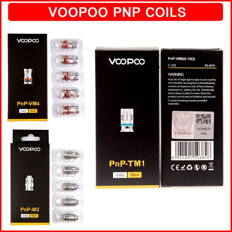 

Authentic VOOPOO PnP Coils Head Mesh VM1 VM3 VM4 VM5 VM6 TM1 M2 R1 R2 Vape Replacement Core for Vinci R X Drag S Argus RX Air Atomizer Cartridges