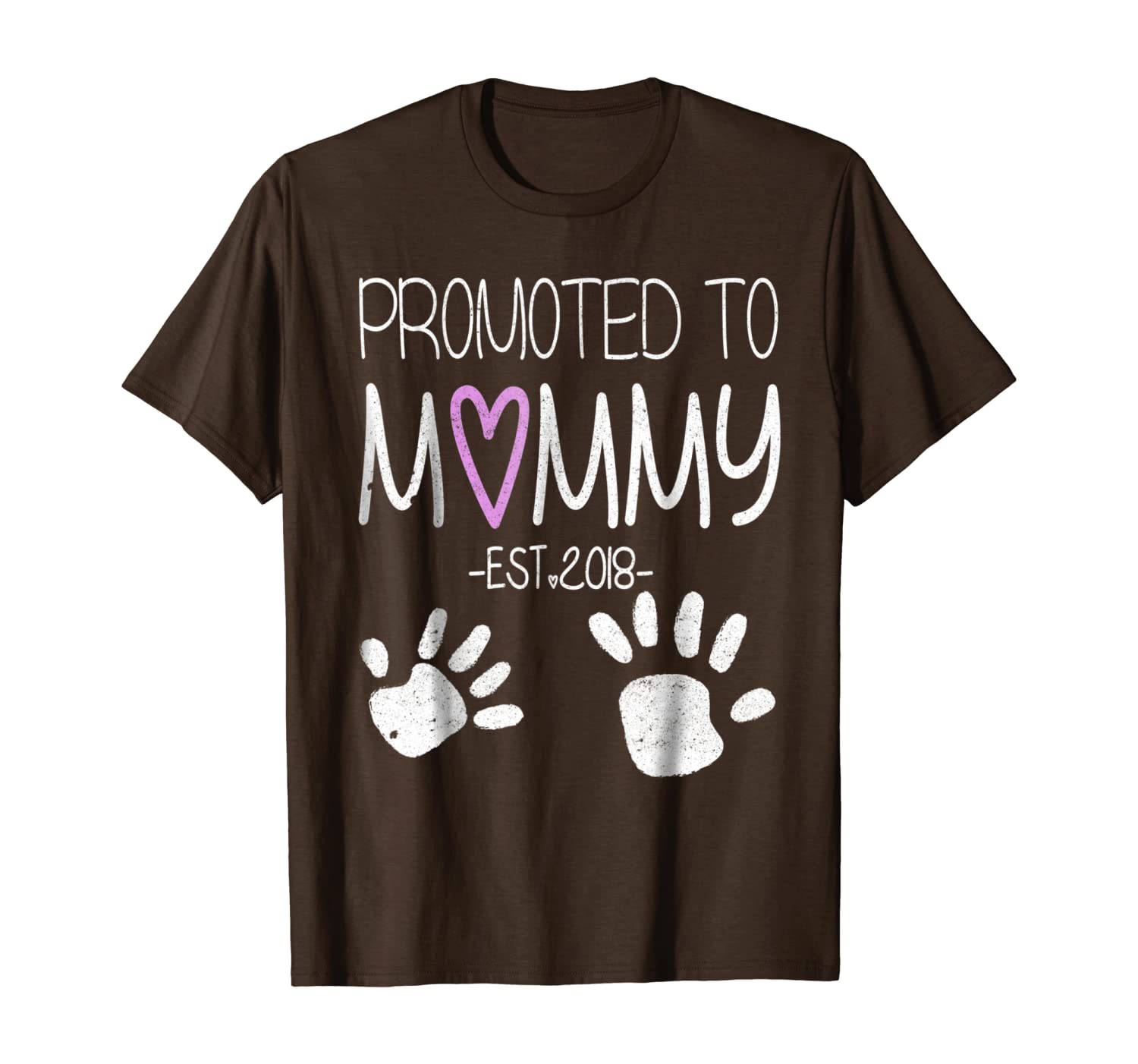 

promoted to mommy est 2018 t-shirt cool mother's day gift, White;black