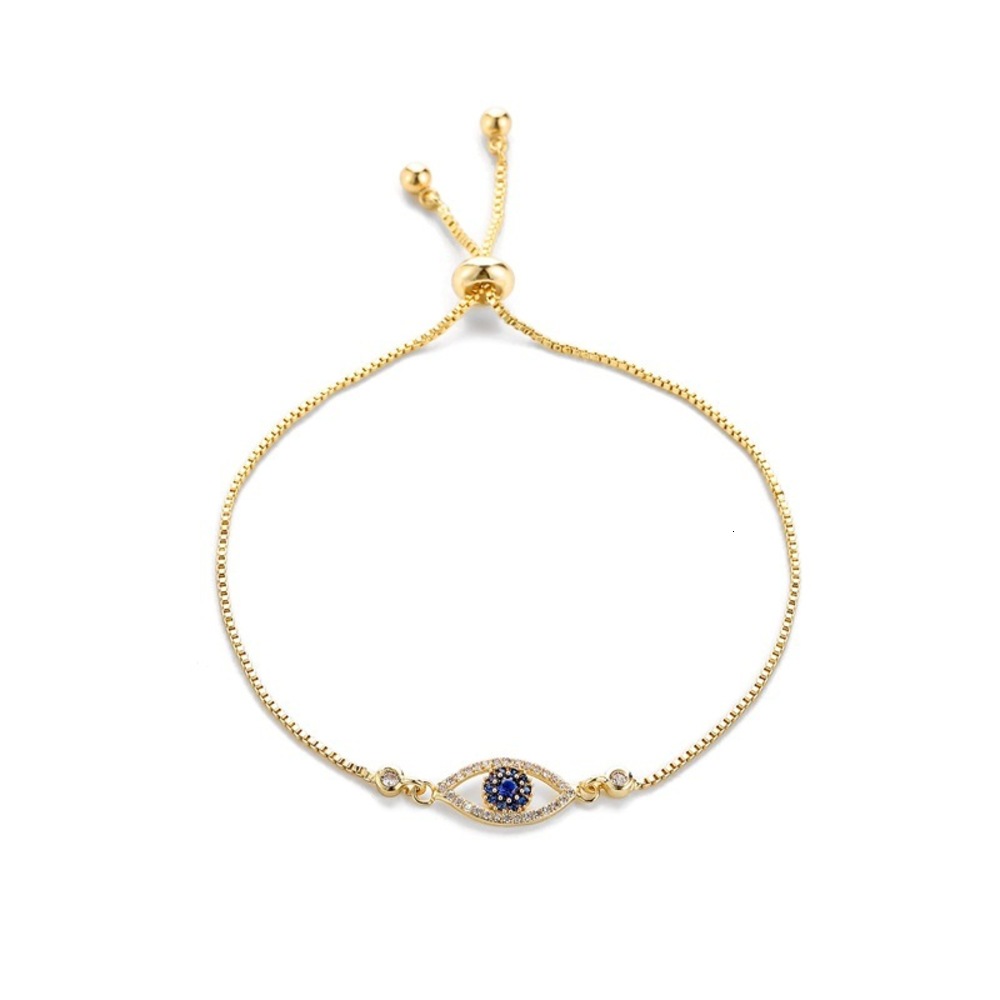

Fashion copper inlaid zircon Eye Bracelet Korean style jewelry, Golden;silver