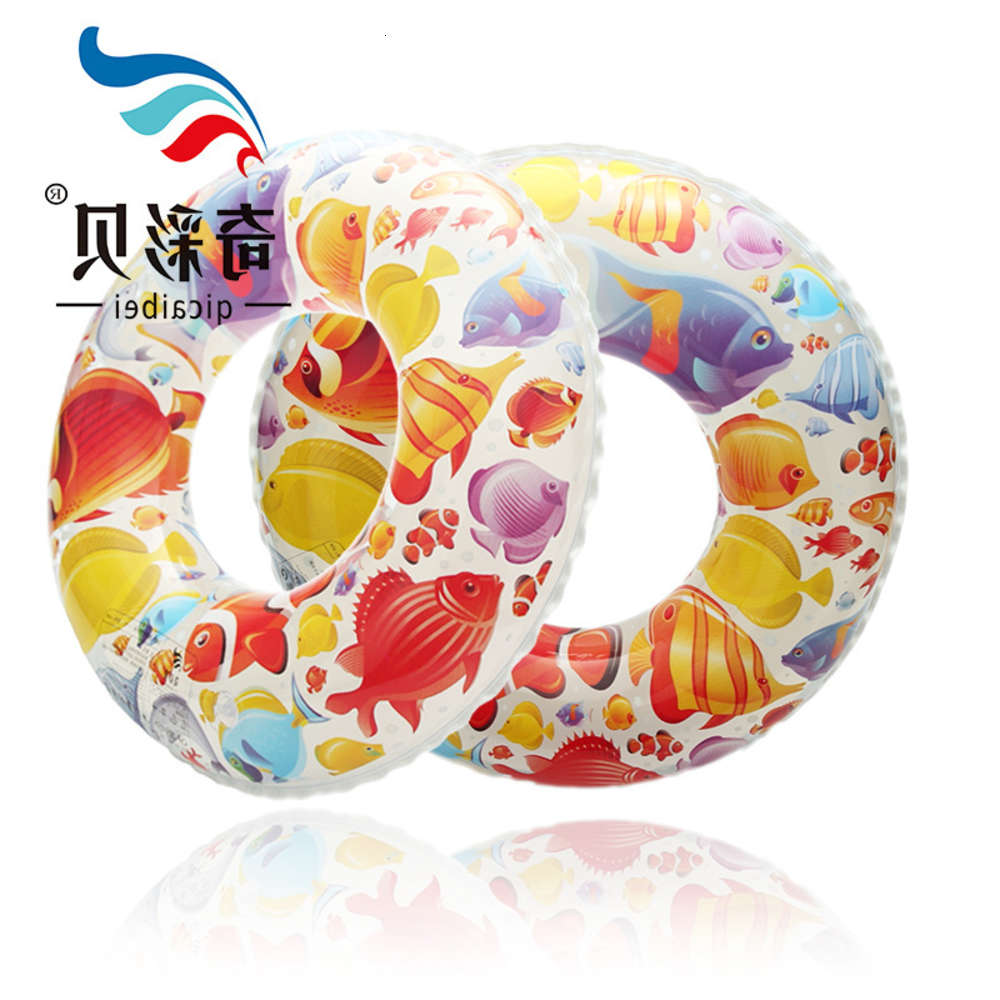 

Swimming ring thickened adult children cartoon PVC inflatable sitting armpit swimming circle