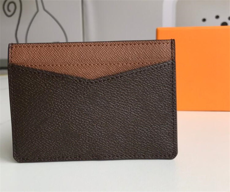 

NEO Card holder Brown Flower Checkered Black Plaid Casual Credit ID Holders Leather 063003, #1