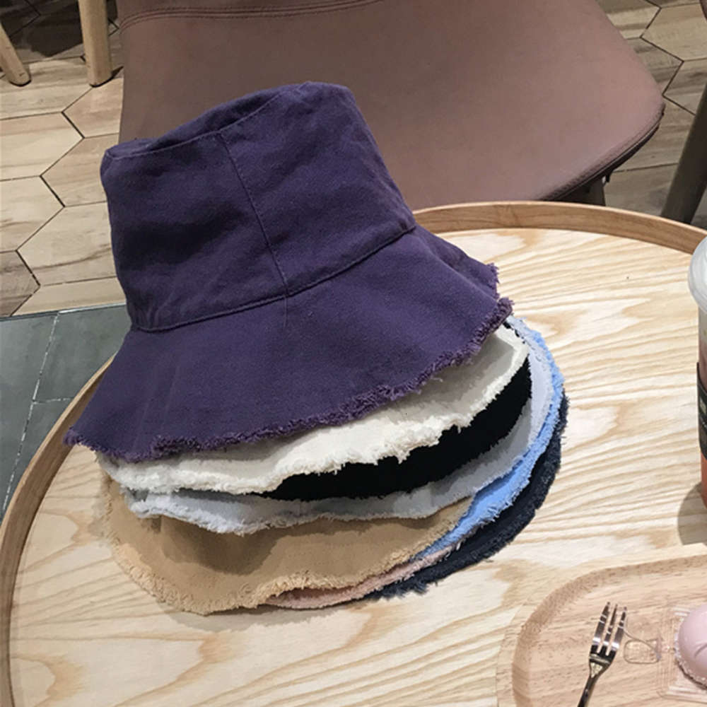 

Sun hat Summer sunshade Korean versatile casual edging round basin lovers fisherman hat women fashion, Blue;gray