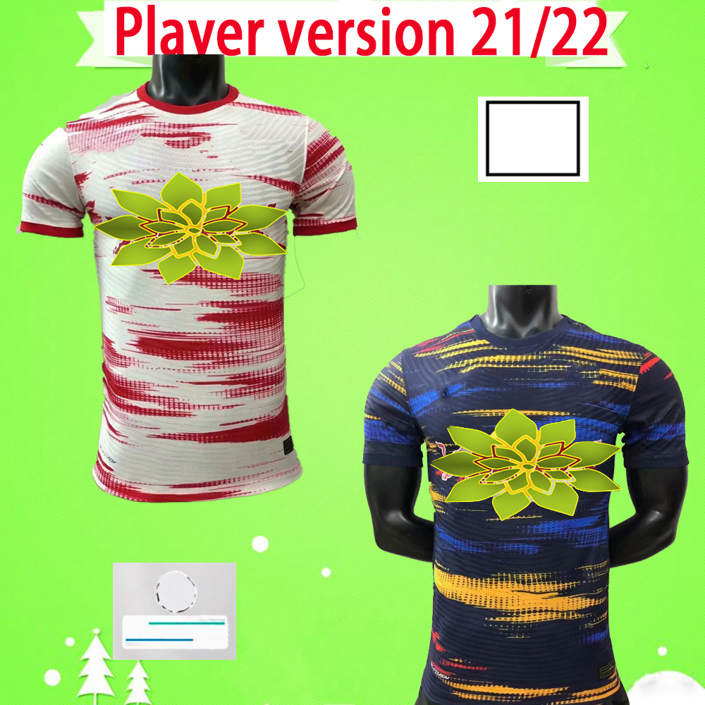 

Player version 21 22 Soccer Jerseys SABITZER SÃRLOTH HEE-CHAN Maillot UPAMECANO FORSBERG POULSEN OLMO ORBÃN 2021 2022 Football Shirts Kits A, Black;yellow