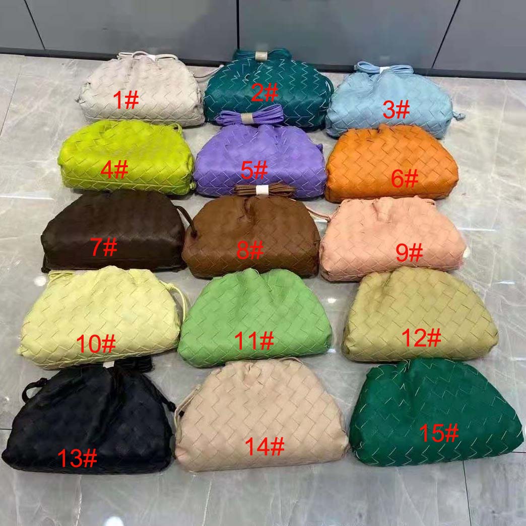 

Soft Cowhide Cloud Woven Bag Underarm Pouch for Women Knitting Shoulder Bags Luxury Designer Crossbody Handbags and Purses Newbag999, 1#