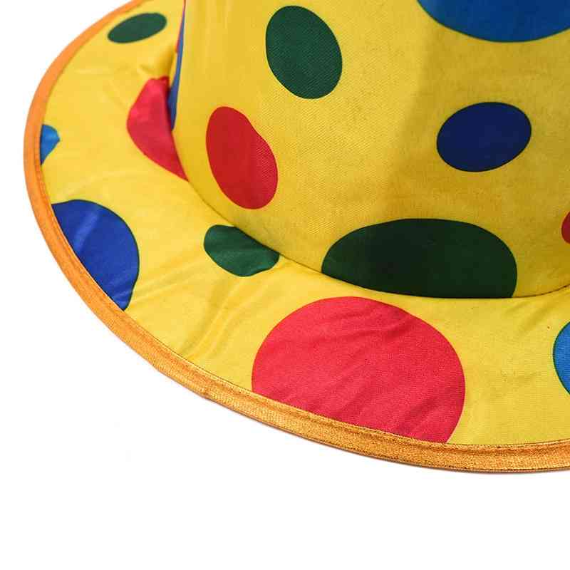 

Halloween masquerade ball dress up festive Clown Costume clown dot hat
