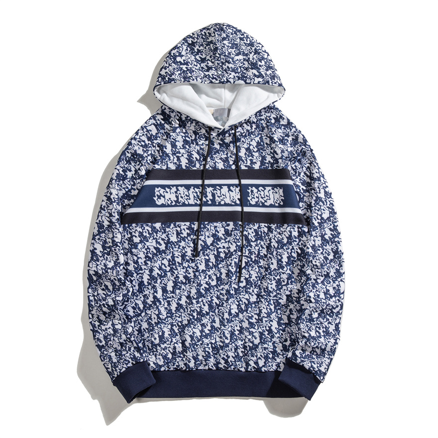 

2021 European and American tooling trendy brand design classic printing sweatshirts for men women couples letters pure cotton warm loose hoodieEssentials, Army green