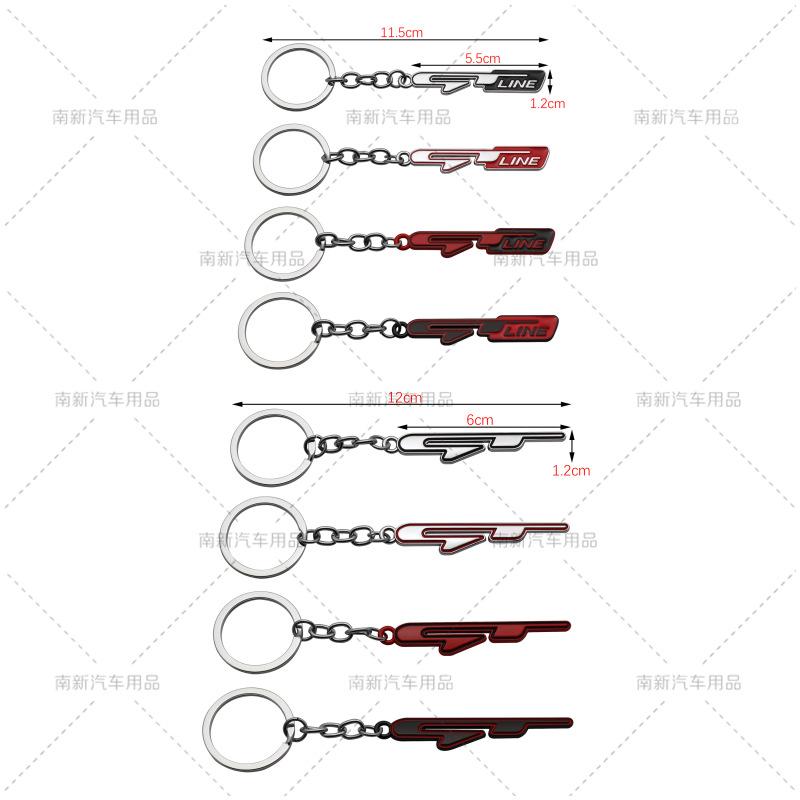 

Keychains GT Line Car Keychain Key Chain Ring Keyring Holder For Peugeot RCZ 508 3008 5008 KIA Renault Clio Scenic Laguna Sandero