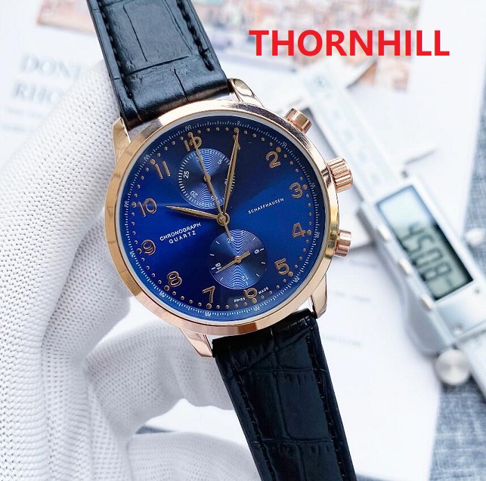 

Top Relogio luxury multi functional watch Mens 42mm Sapphire Men Day Date Japan Quartz Movement montre de luxe Wristwatches, As pic
