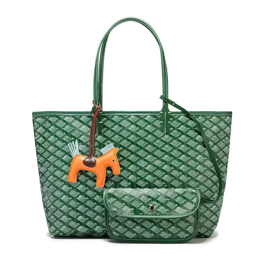 

Women's bag goya shopping Highest quality shoulde tote single-sided GY Real leathe handbag Giving a pony, Yellow
