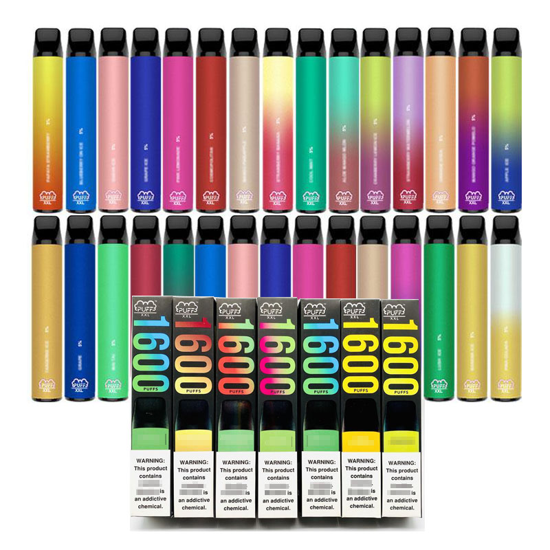 

High Quality puff bar xxl Starter Kit Disposable Vape Pen 1600 Puffs Pre-Filled 6.5ml Cartridges E cigarettes