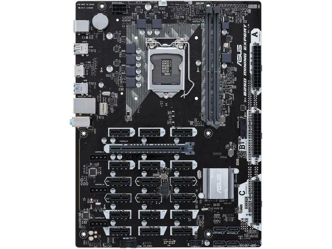 

Motherboards Original Used For ASUS B250 MINING EXPERT Motherboard LGA1151 DDR4 ATX Mainboard