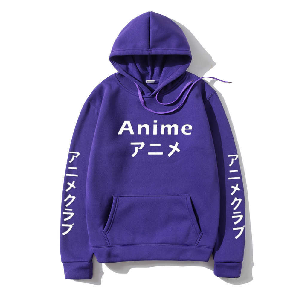 

Japanese Anime Hoodie men Printing Sudadera Hombre Harajuku Tops Pullover Sweatshirt Autumn Winter Casual Fashion mens hoodies x0610, White solid