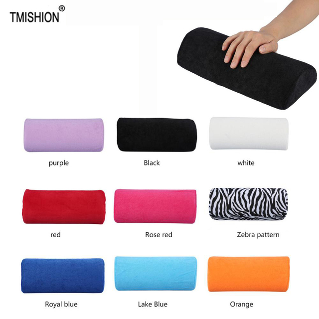 

10 colors soft palm rest table washable hand cushion holder arm rests nail art stand for manicure pillow, Orange
