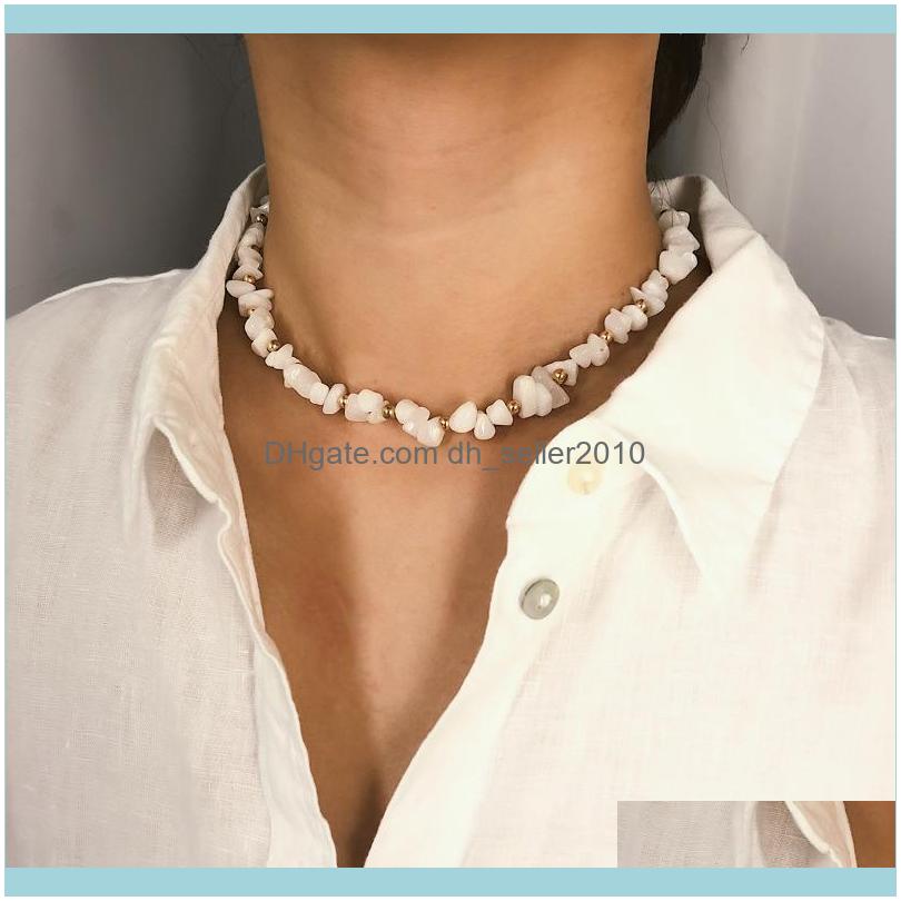 

& Pendants Jewelryfashion Joker Beaded Necklaces For Women Simple Transparent Crystal Pearl Single Statement Jewelry Gifts Chokers Drop Deli