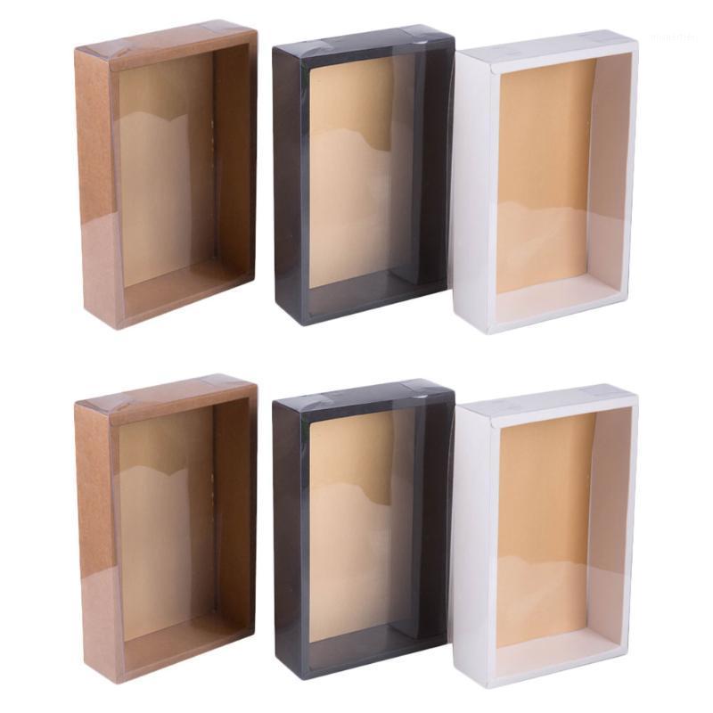 

Gift Wrap 6Pcs Wrapping Box Packing Case Dessert Containers With Transparent Lid