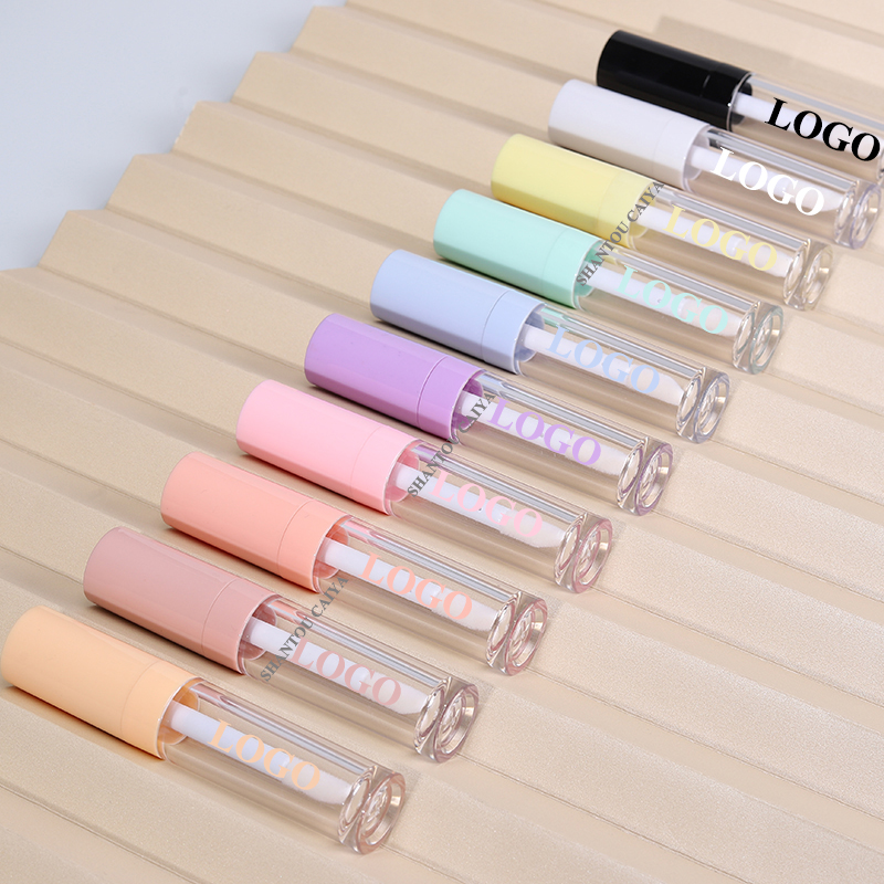 

9ml big fat applicator new pink white black empty refillable bottle lip balm tint gloss tubes