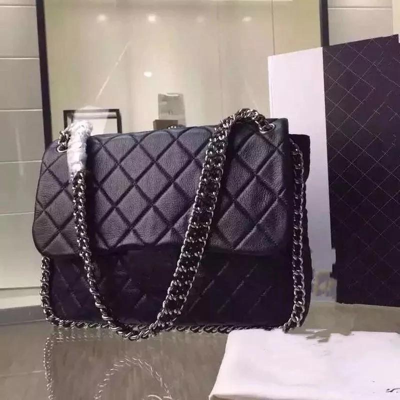 

Evening Bags Cow Leather Chainss For Women 2021 Design Top Quality Real Shoulder Bag Classic Casual Total Big