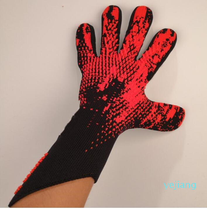 

2020 New Goalkeeper Gloves Wrapped wrist strap Professional Soccer Gloves Anti-slip Gloves-latex plam Sports Gloves AD1