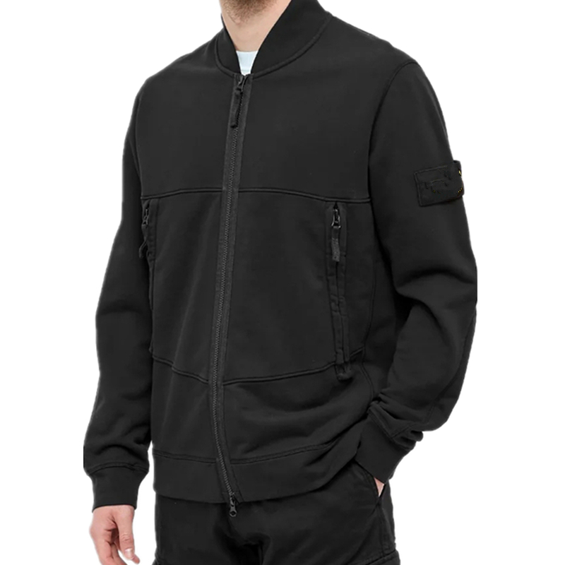 

21FW mens Sweatshirt coat extended jacket long line hip hop street fashion rock and roll hooded sweater coats jumpert Zippered Hoodies, Black