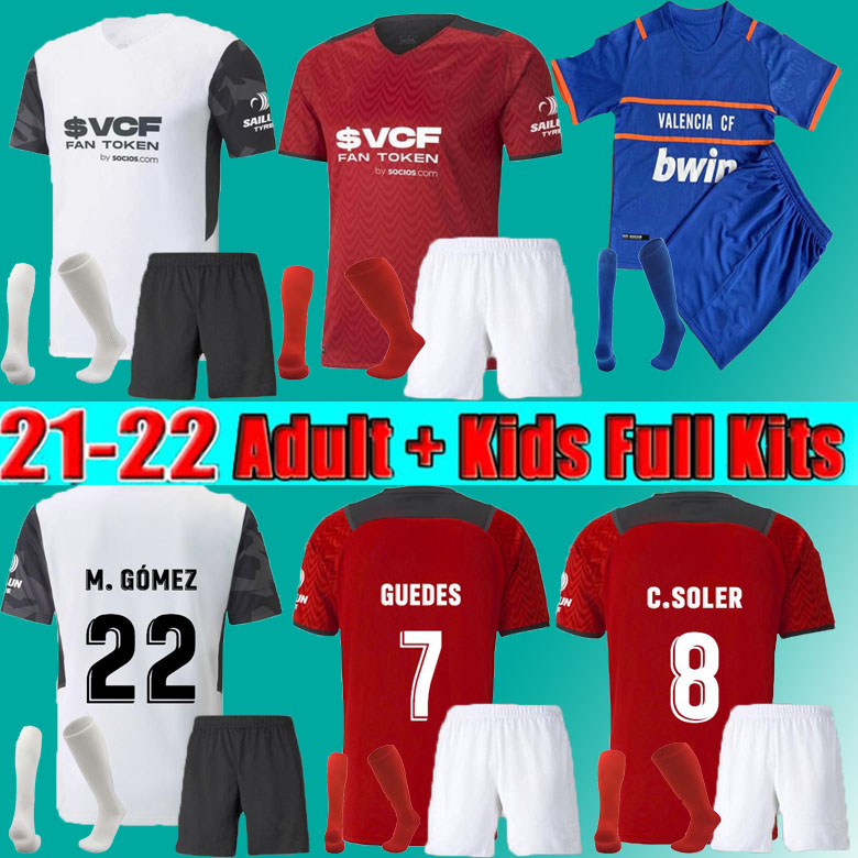 

21 22 Valencia CF Soccer Jerseys C.SOLER 2021 2022 camiseta CUTRONE GAMEIRO OLIVA GAYA MANU VALLEJO M.GOMEZ G.PAULISTA Football Shirt, White