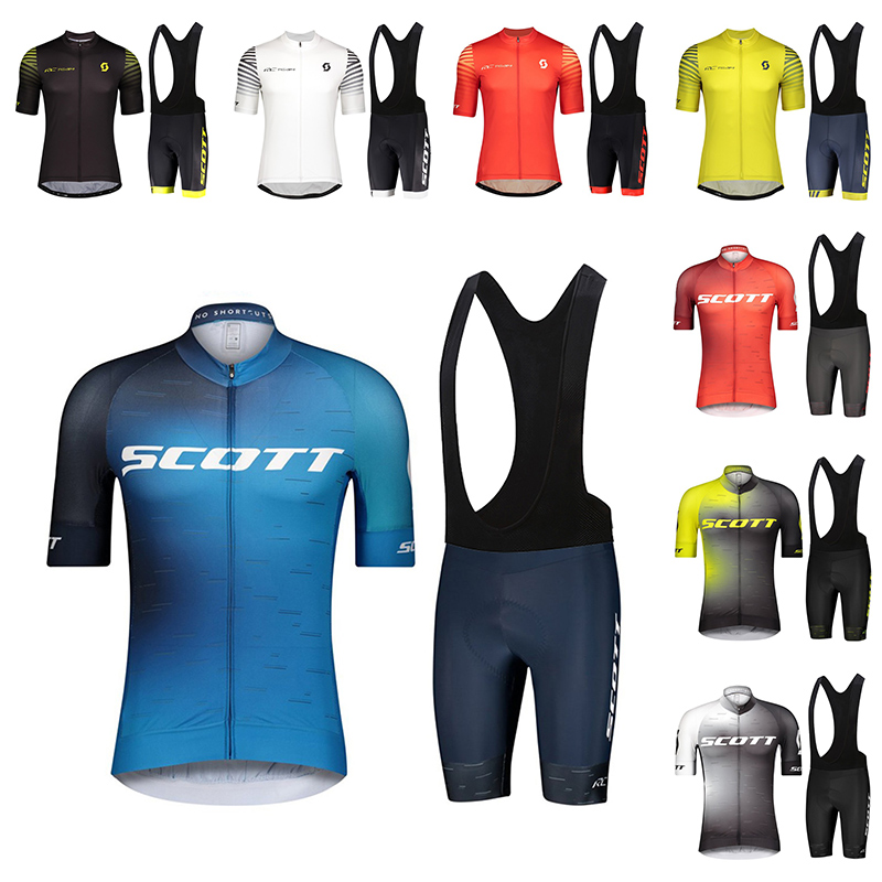 

2022 SCOTT Cycling Team Jersey 20D Bike Shorts Set Ropa Ciclismo MenS MTB Uniform Summer Pro Bicycling Maillot Bottom Clothing, Cycling set