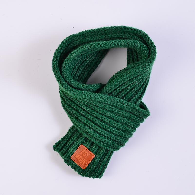 

Scarves & Wraps Kids Autumn Winter Warm Baby Boys Girls Scarf Soft Knitted Collar Children Stretch Neck Ring Apparel Accessories, White