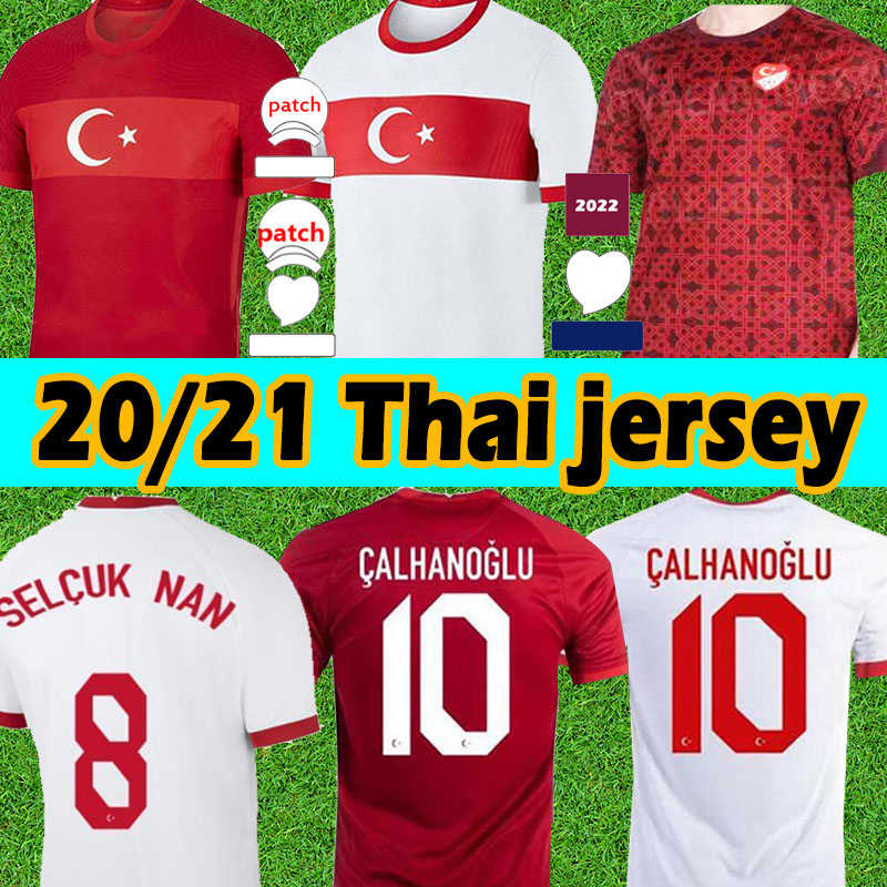 

2021 Turkey National Team Soccer Jerseys CELIK DEMIRAL OZAN KABAK CALHANOGLU YAZICI Home away white red Football Shirt training Uniforms thailand top, Black