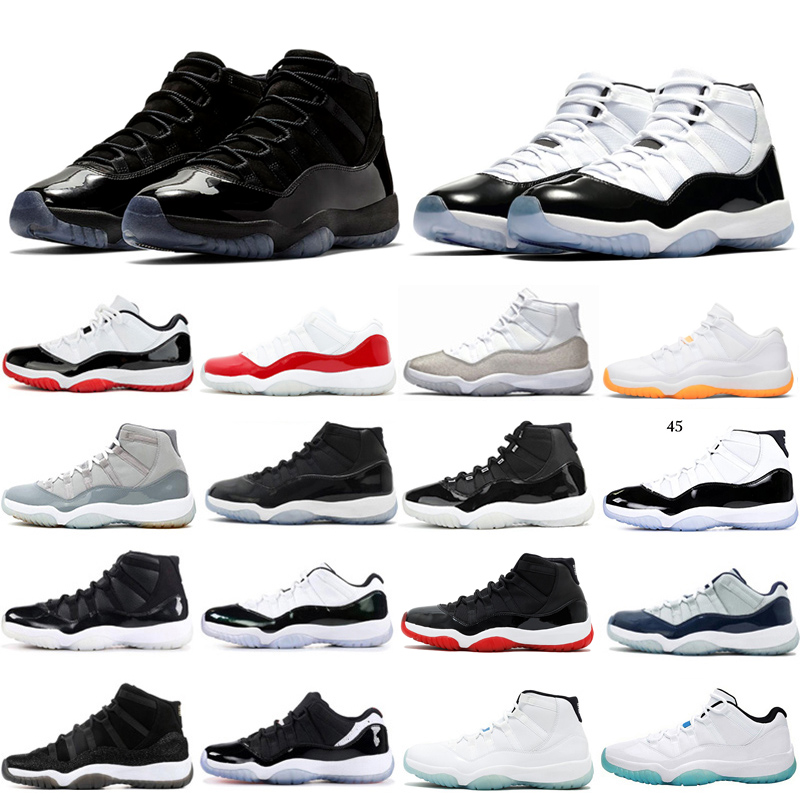

25th Anniversary 11 11s men women Basketball Shoes Bred Heiress Concord 23 45 Space Jam Cap and Gown Legend Blue sport sneakers, Citrus