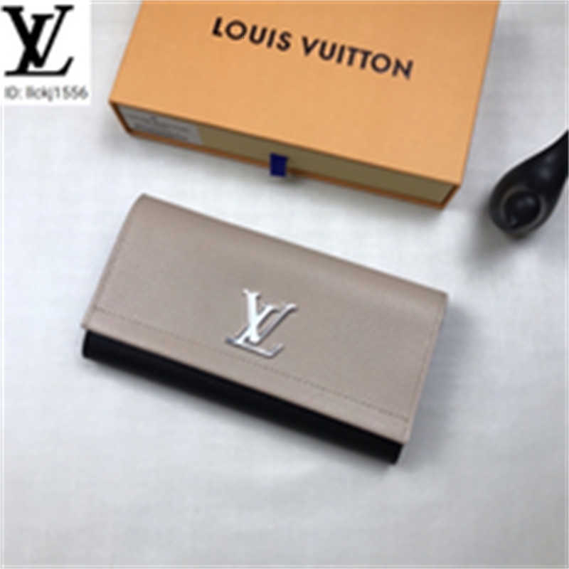 Purse Wallet Long Brand Key Stitching Flip Designer Men Real Leather Luxury Chain Wallets Compact Fwlz Clutches Evening M62328 Black Card Ho