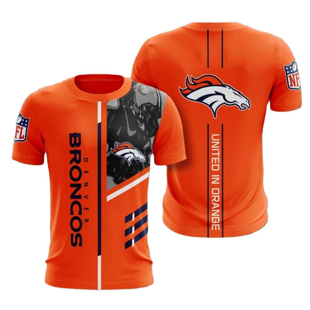 

2021 3D Football no MOQ in stock American printed t shirt supplier from China, Black;white