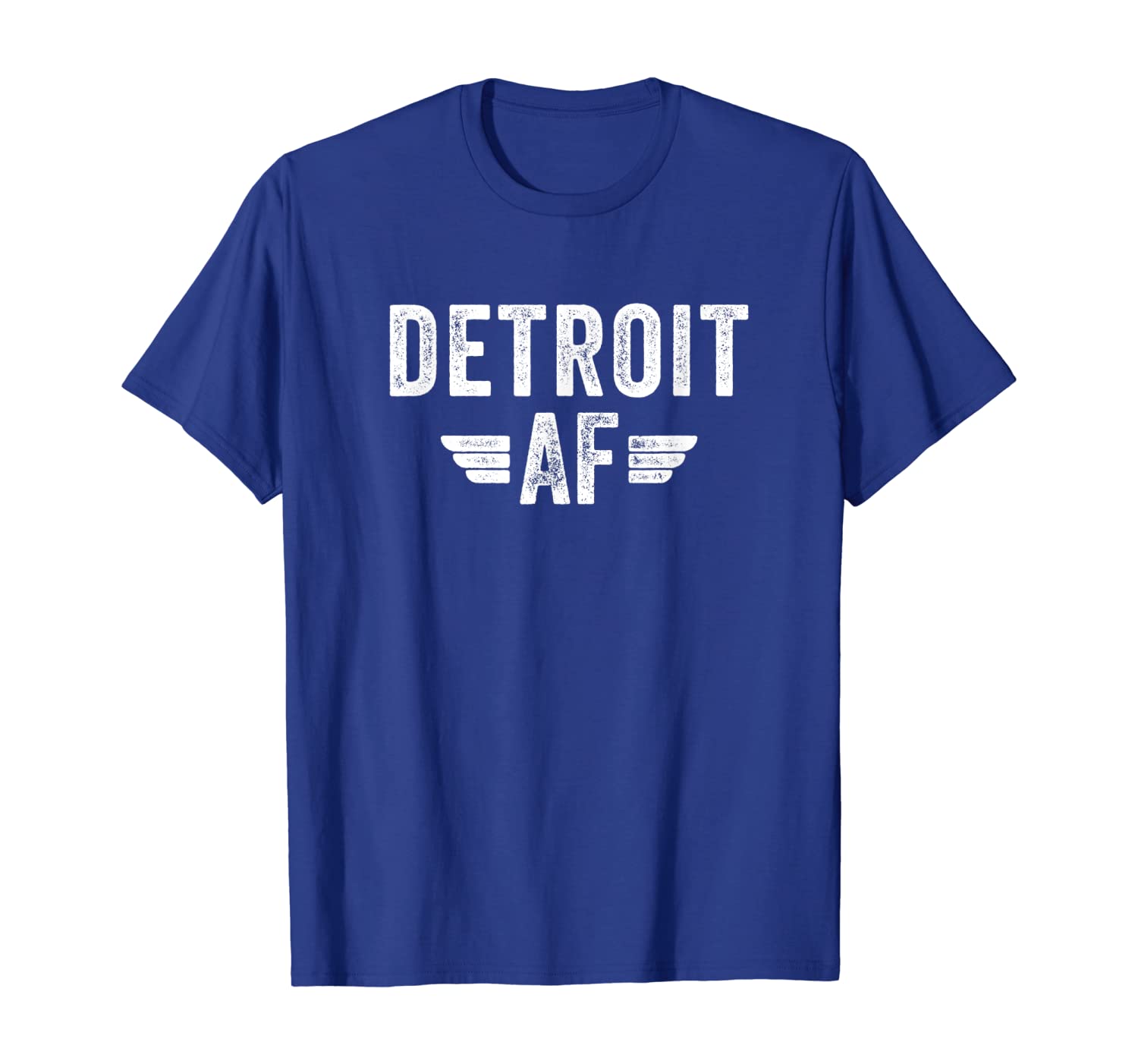 

Detroit AF T-shirt Motor City Michigan Souvenir, White;black