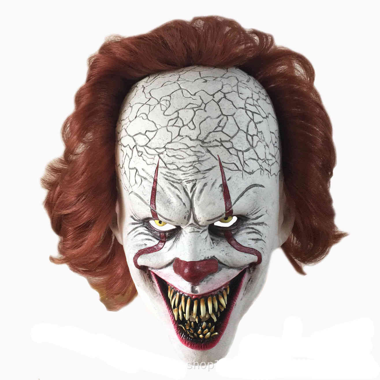 

Halloween Mask Creepy Scary Clown Full Face Horror Movie pennywise Joker Costume Party Festival Cosplay Prop Decoration
