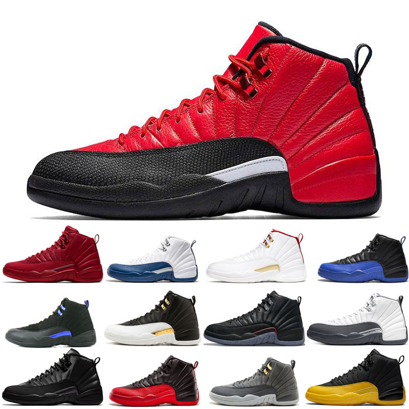 Homme Basketball Chaussures Athlétique 12 12S Noir Purple Pierre CNY Concord gris gris Grey Grain Game Français Royal Gamma Gym Gym Rouge O-Black