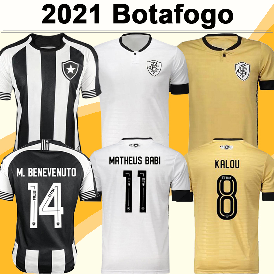 

2021 Botafogo FR Mens Soccer Jerseys M.BENEVENUTO MATHEUS BABI KALOU HONDA Home 3rd Goalkeeper Football Shirts Short Sleeve Uniforms, Qm3211 2021 home brasileir. seri. a