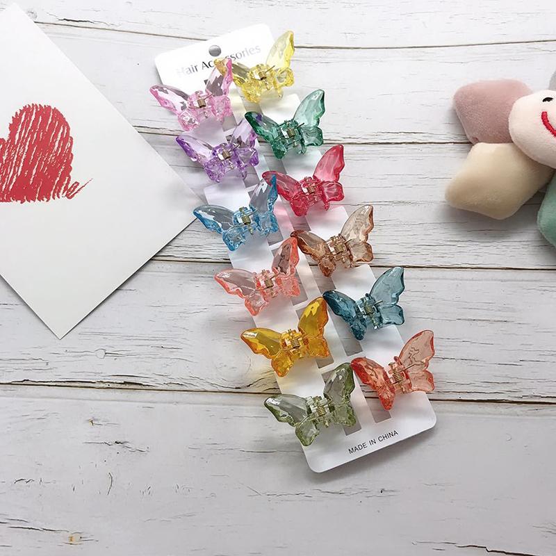

Hair Accessories Butterfly Clips Fairy Geometric Acrylic Acetate Hairpins Girls Women Candy Lady Clip, A4