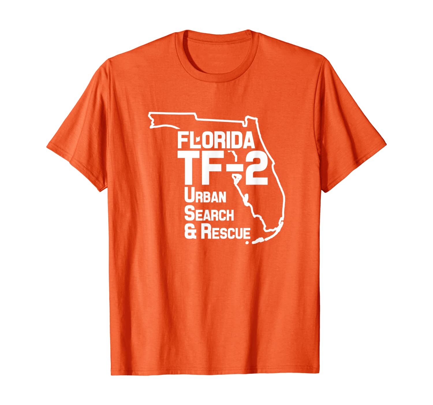 

Urban Search Rescue Florida Task Force 2 FL-TF2 T-Shirt, White;black